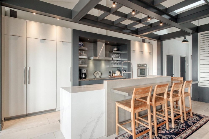 A custom-built kitchen island by your quality home builder, Haggerty Homes.